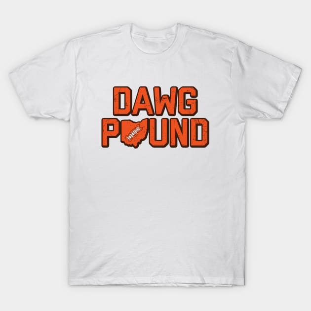 Dawg Pound - White T-Shirt by KFig21